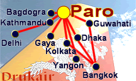 Drukair Destinations