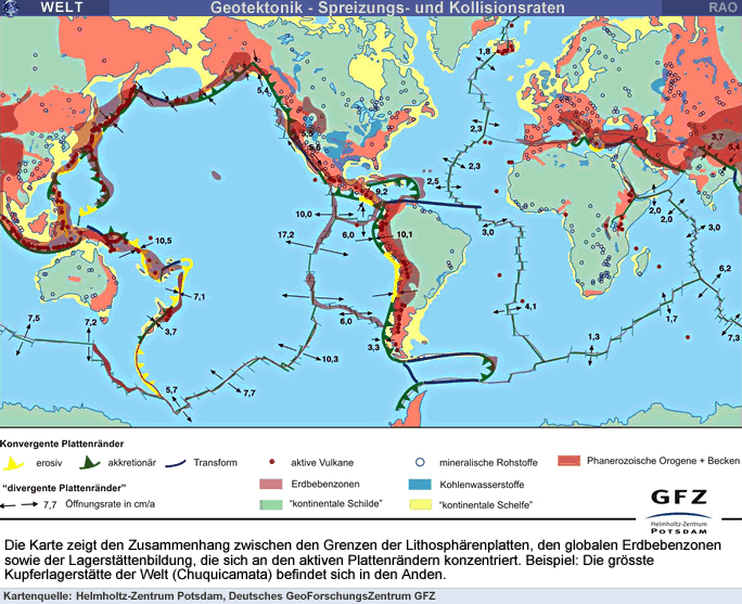 RAOnline EDU Erdkunde: Kontinentalverschiebung - Tektonische Platten