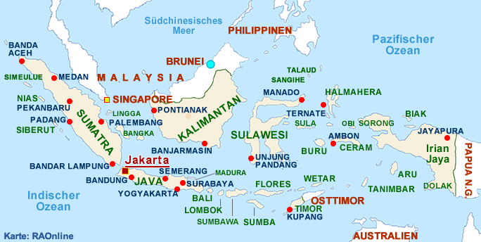 Merapi Karte Schweres Erdbeben Erschuttert Java  