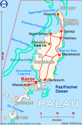 Palau map