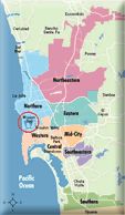 San Diego district map