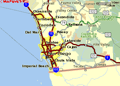 San Diego map